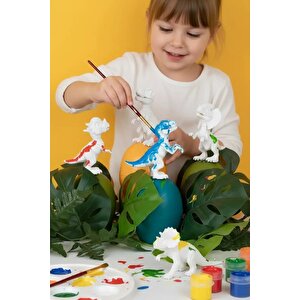 Lisanslı Dinozor Sürpriz Yumurta Boyama Seti – Blind Box Boyanabilir Figür Oyuncak