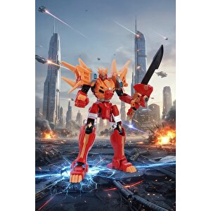 Lisanslı Dragon Force 3 Titanic Apebot Oyuncak – Dönüşebilir 37 Cm