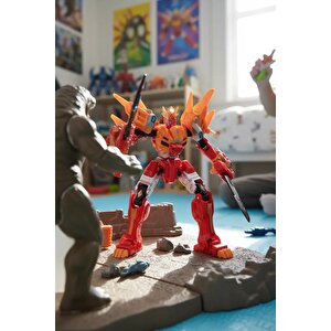 Lisanslı Dragon Force 3 Titanic Apebot Oyuncak – Dönüşebilir 37 Cm