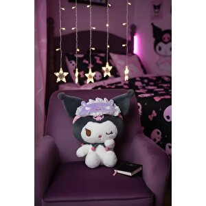 Sanrio Kuromi Lisanslı Sound Sleep Peluş Oyuncak 25 Cm – Oturan Uyku Teması
