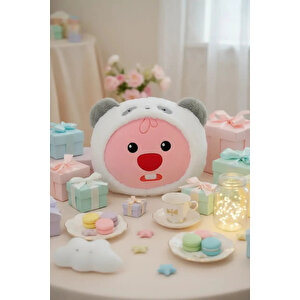 Zanmang Loopy Lisanslı Panda Kostümlü Dekoratif Peluş Yastık 40 Cm