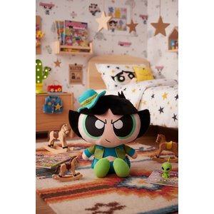 Powerpuff Girls Lisanslı Buttercup Kovboy Temalı Peluş Oyuncak – Oturan 30 Cm