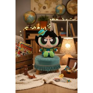 Powerpuff Girls Lisanslı Buttercup Kovboy Temalı Peluş Oyuncak – Oturan 30 Cm