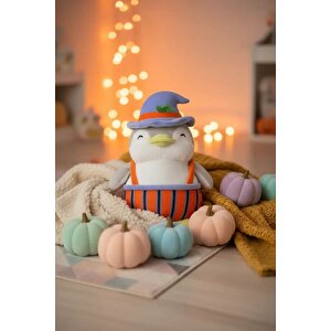 Lisanslı Mini Family Cadılar Bayramı Serisi Penguen Peluş Oyuncak 31 Cm