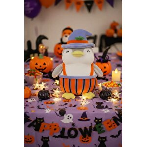Lisanslı Mini Family Cadılar Bayramı Serisi Penguen Peluş Oyuncak 31 Cm
