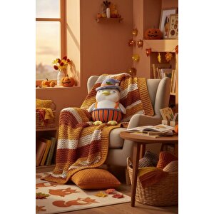 Lisanslı Mini Family Cadılar Bayramı Serisi Penguen Peluş Oyuncak 31 Cm