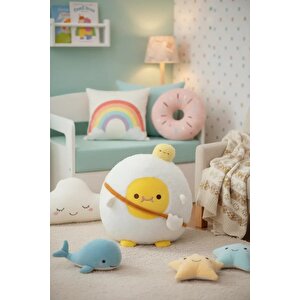Lisanslı Yumurta Peluş Oyuncak 27 Cm (yolk) – Ayakta Yumuşacık Sevimli Tasarım
