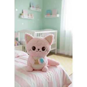 Lisanslı Çöl Yıldızı Peluş Oyuncak 40 Cm – Dondurmalı Pembe Tasarım