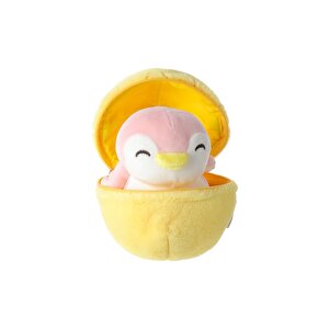Lisanslı Meyve İçindeki Penguen Peluş Oyuncak Ananas 13 Cm – Çıkarılabilir Kılıflı