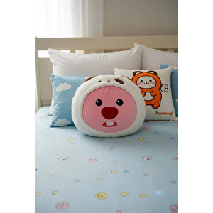 Zanmang Loopy Lisanslı Köpek Kostümlü Dekoratif Peluş Yastık 40 Cm