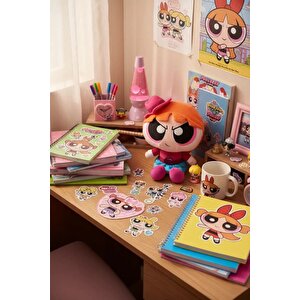 Powerpuff Girls Lisanslı Blossom Kovboy Temalı Peluş Oyuncak – Oturan 30 Cm
