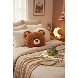 Lisanslı Gift Bear Chubby Baş Şekilli Yastık – Yumuşak 38 Cm