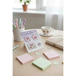 Sanrio Lisanslı Çilek Koleksiyonu Yapışkanlı Kumaş Sticker
