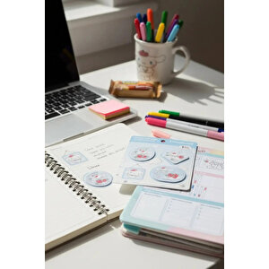 Sanrio Lisanslı Çilek Koleksiyonu Yapışkanlı Kumaş Sticker