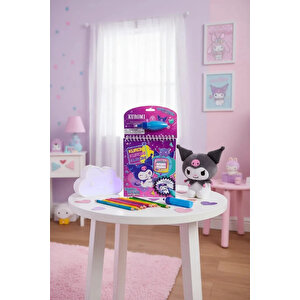 Sanrio Lisanslı Kuromi Mürekkepli Boyama Seti – Sihirli Parti Suyla Boyama