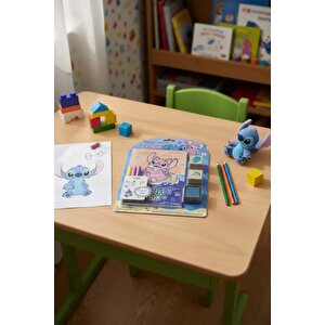 Disney Lilo Ve Stitch Lisanslı Damga Boyama Seti Defter Ve Kalem İçerikli Aktivite Seti