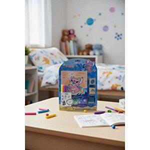 Disney Lilo Ve Stitch Lisanslı Damga Boyama Seti Defter Ve Kalem İçerikli Aktivite Seti