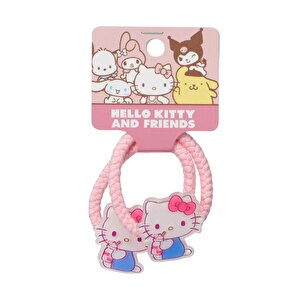 Sanrio Lisanslı Hello Kitty Saç Lastiği – Esnek Yumuşak Dokulu 9 Cm