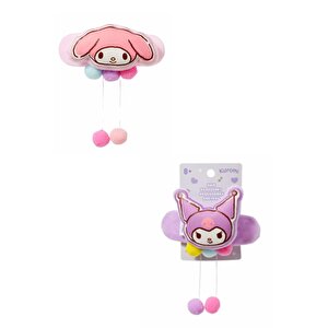 Hello Kitty Lisanslı Kolyeli Saç Tokası – Ponponlu & Sallantılı Tasarım