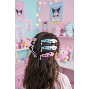 Sanrio Lisanslı Hello Kitty Ve Arkadaşları Sweet Factory Serisi Figürlü Saç Tokası