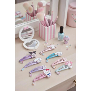 Sanrio Lisanslı Hello Kitty Ve Arkadaşları Sweet Factory Serisi Figürlü Saç Tokası