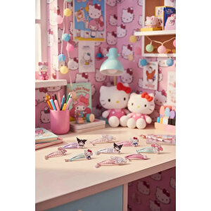 Sanrio Lisanslı Hello Kitty Ve Arkadaşları Sweet Factory Serisi Figürlü Saç Tokası
