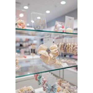 Lisanslı Fashion Serisi Düz Renk Dantel Saç Lastiği 13 Cm