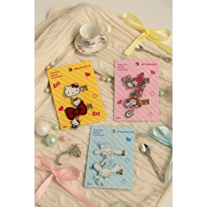 Hello Kitty Lisanslı Saç Tokası (2 Adet) – Sallantılı Figürlü & Şık Set