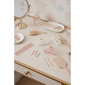 Lisanslı Basic Jöle Kare Saç Tokası – Karışık Renk 8 Cm