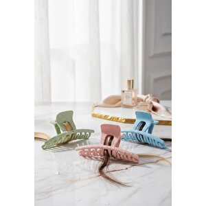 Lisanslı Basic Mermer Desenli Saç Tokası – Karışık Renk 14 Cm