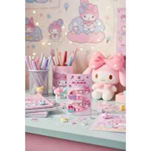 Sanrio Lisanslı My Melody Saç Tokası Seti 4'lü – Sevimli Günlük Aksesuar