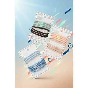 Lisanslı Sport Serisi Saç Lastiği 8’li Set – Aktif Kullanım 11 Cm