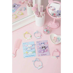 Sanrio Lisanslı Hello Kitty Ve Arkadaşları Saç Lastiği – 3'lü Set – Renkli