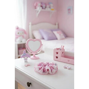 Sanrio My Melody Lisanslı Saç Lastiği – Yumuşak Dokulu – Pembe & Şık