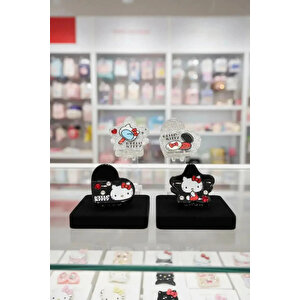 Hello Kitty Lisanslı Saç Tokası Seti (3 Adet) – Parlak Yüzeyli & Figürlü