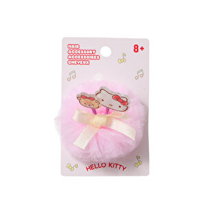 Hello Kitty Lisanslı Fiyonklu Saç Tokası – Tül Detaylı & Hacimli Tasarım