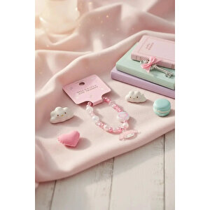 Sanrio Lisanslı Boncuklu Saç Lastiği Hello Kitty 8,5 Cm