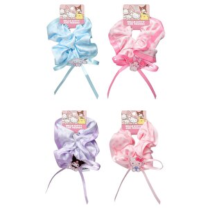 Sanrio Lisanslı Hello Kitty Saç Lastiği – Yumuşak Kumaş Şık Tasarım 13 Cm