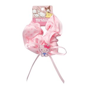 Sanrio Lisanslı Hello Kitty Saç Lastiği – Yumuşak Kumaş Şık Tasarım 13 Cm