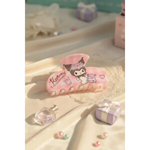 Sanrio Lisanslı Kıskaç Toka Kuromi Pembe 8 Cm