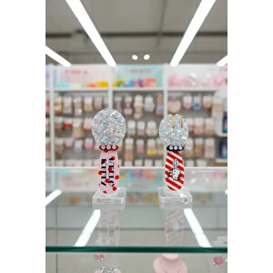 Hello Kitty Lisanslı Saç Tokası (2 Adet) – Parlak Yüzeyli & Akrilik Tasarım