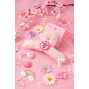 Disney Lisanslı Lotso Peluş Mandal Toka 12 Cm – Festival Serisi Yumuşacık Şık Tasarım