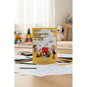 Snoopy Lisanslı Eğlenceli Boyama Defteri – 16 Yaprak Yaratıcı Aktivite