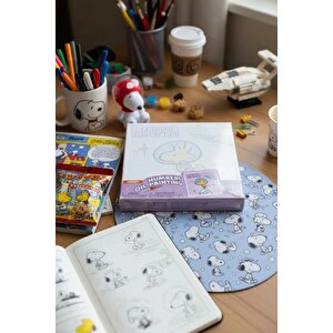 Snoopy Lisanslı Kendin Yap Yağlı Boya Seti Tuval Ve Fırça Dahil 20x20 Cm