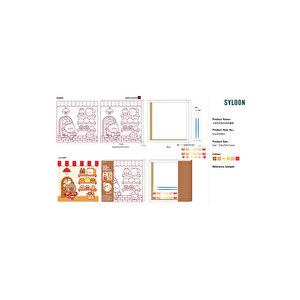 Lisanslı Kapibara Serisi Çerçeveli Boyama Seti 25 Cm – Dekoratif Boyama Kit