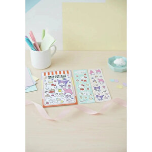 Sanrio Lisanslı Hello Kitty Ve Arkadaşları Serisi Kendin Yap Çizim Sticker Seti – Renkli Kalem Ve Çıkartma İçerikli Diy Aktivite Seti 22 Cm