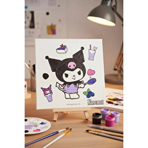 Sanrio Lisanslı Tatlı Koleksiyonu Doku Boyama Seti – Canvas Ve Akrilik Boya İçerikli 3d Dokulu Hobi Seti 21.5 Cm