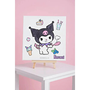 Sanrio Lisanslı Tatlı Koleksiyonu Doku Boyama Seti – Canvas Ve Akrilik Boya İçerikli 3d Dokulu Hobi Seti 21.5 Cm