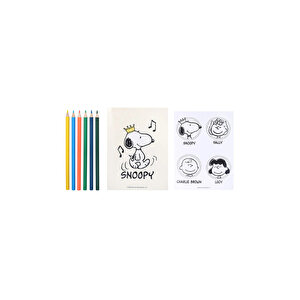 Snoopy Lisanslı Büyük Boy Boyama Ve Aktivite Seti – Sticker Hediyeli