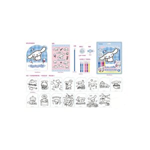 Sanrio Lisanslı Cinnamoroll Renkli Boyama Kitabı Seti 20,3 Cm – Yaratıcı Etkinlik